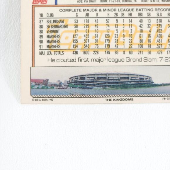 1992 Topps Gold Winner #50 Ken Griffey Jr Seattle Mariners NM The Kingdome - Picture 10 of 10